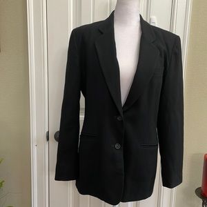 LAND’S END black wool blazer.  10 P